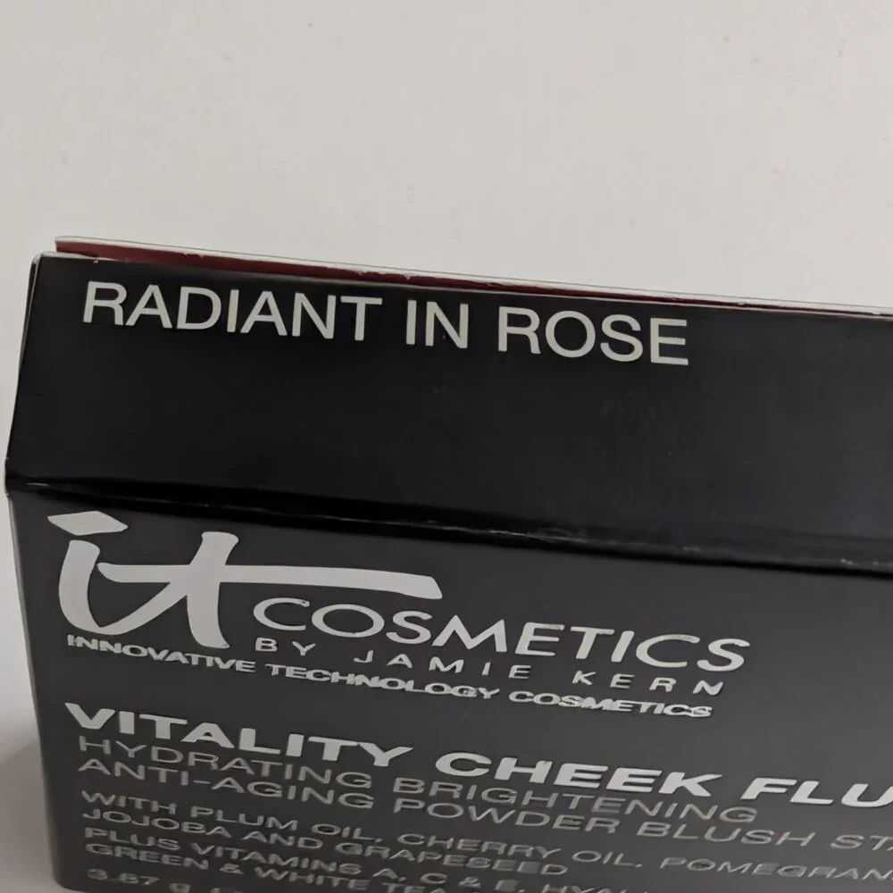 IT Cosmetics Original Vitality Cheek Flush Powder BlushStain RADIANT IN ROSE NEW
